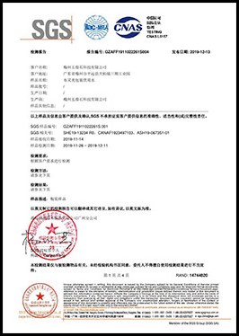 SGS product test report, page 9