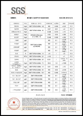 SGS product test report, page 11