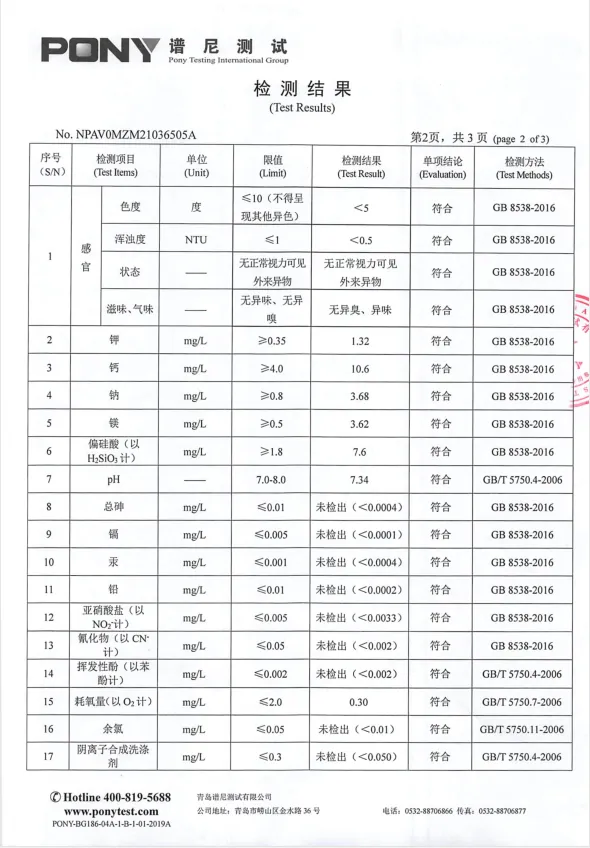 布灵美水系列&谱尼测试检测报告　配图 4